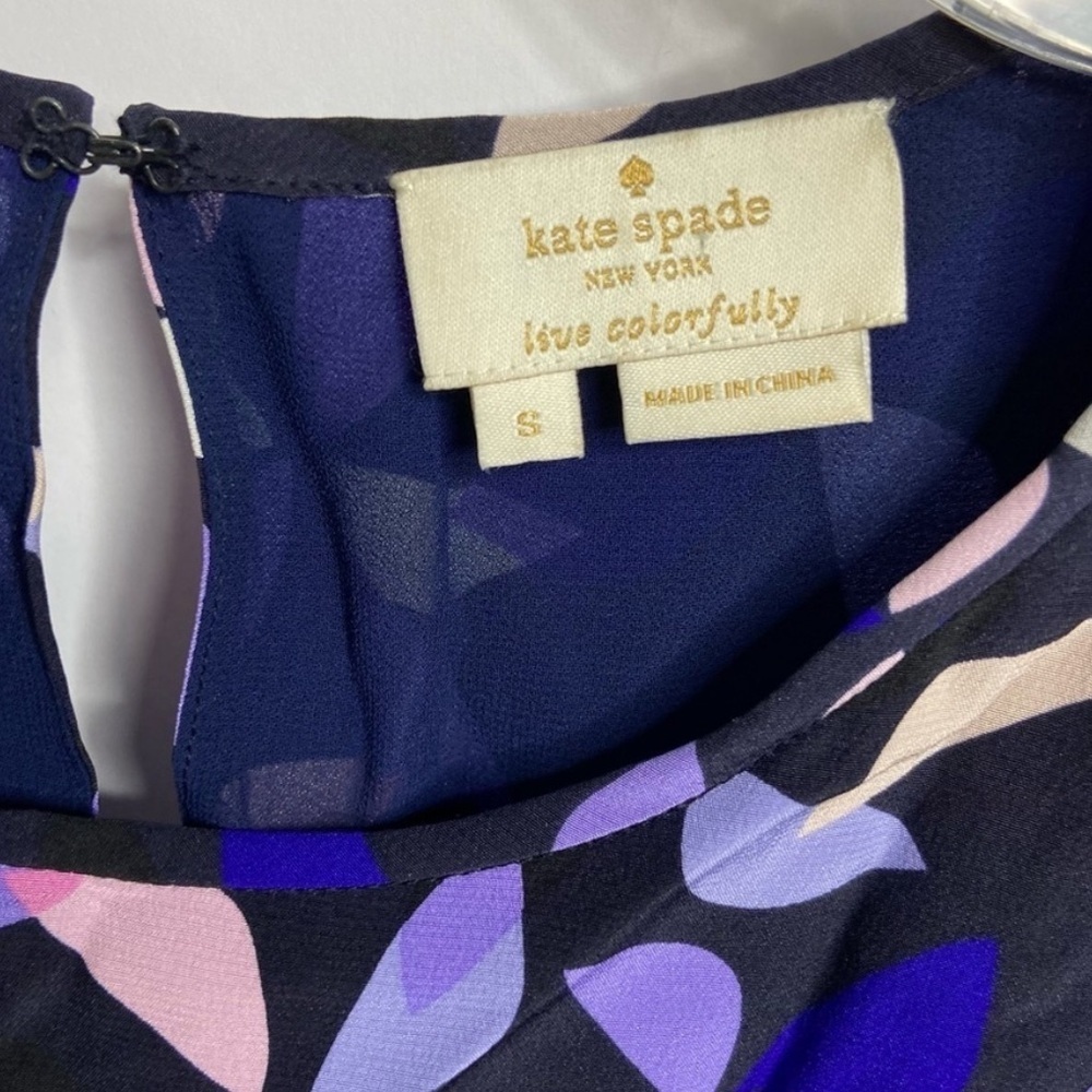 Kate Spade Size Small Silk Spinner Double Layer
Tank In Nightlife Blue $228 - Picture 5 of 5